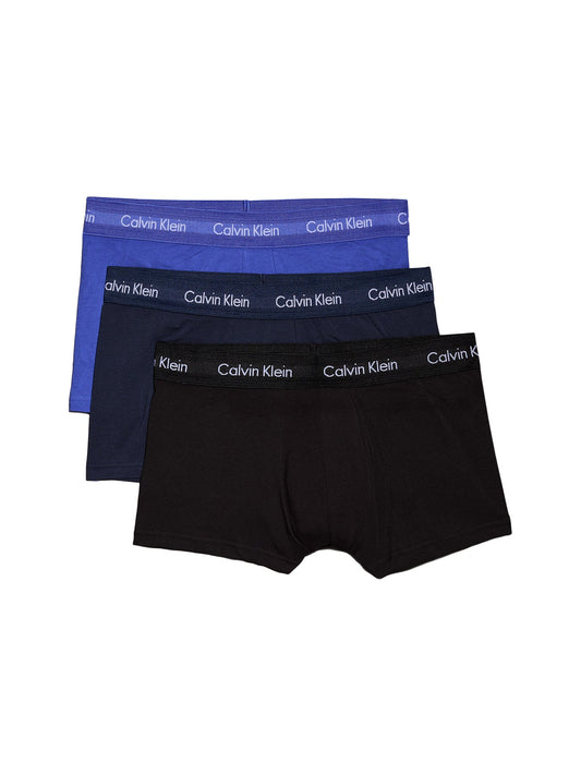 Low Rise 3 Pack Cotton Stretch Blue
